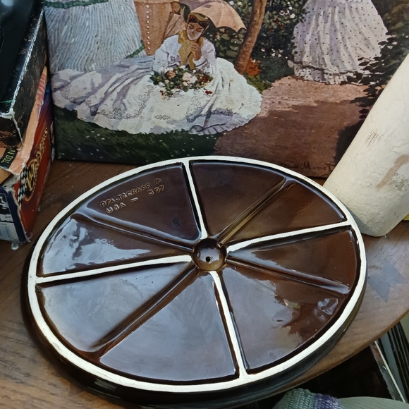 🍕Vintage 70s Pfaltzgraff Serving Platter Dish Porcelain Brown Dripware Oval🌮 - Picture 2 of 10